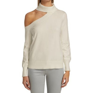 L'Agence Cold Shoulder Cream Easton Sweater Size S / P