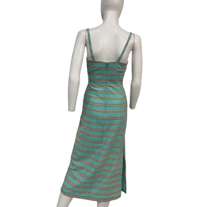 Rachel Comey Textured Turquoise Lawson Midi Dress Size 0