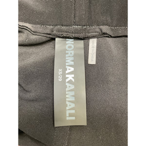 Norma Kamali 'Low Rise' Black Pleated Pant Trouser Size XS