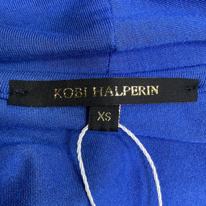 Kobi Halperin Draped Blue Sandra Dress Size XS