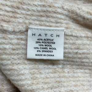 Hatch Textured Beige Cozy Waffle Hoodie Size 2