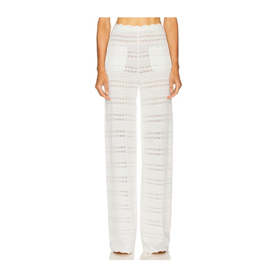 Helsa Scalloped Ivory Kaitltn Pants Size L