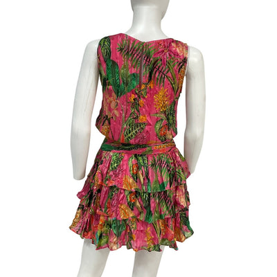 Ramy Brook Printed Fuchsia Wilson Mini Dress Size 00