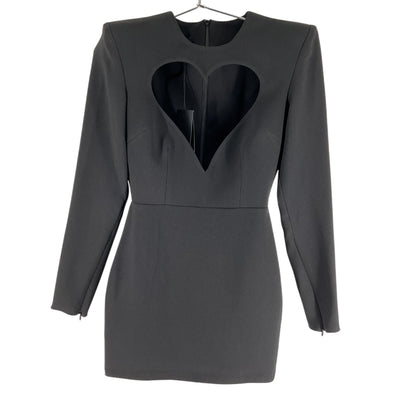 Alex Perry Sleek Black Mercer Mini Dress Size US 4 / UK 8 NWT