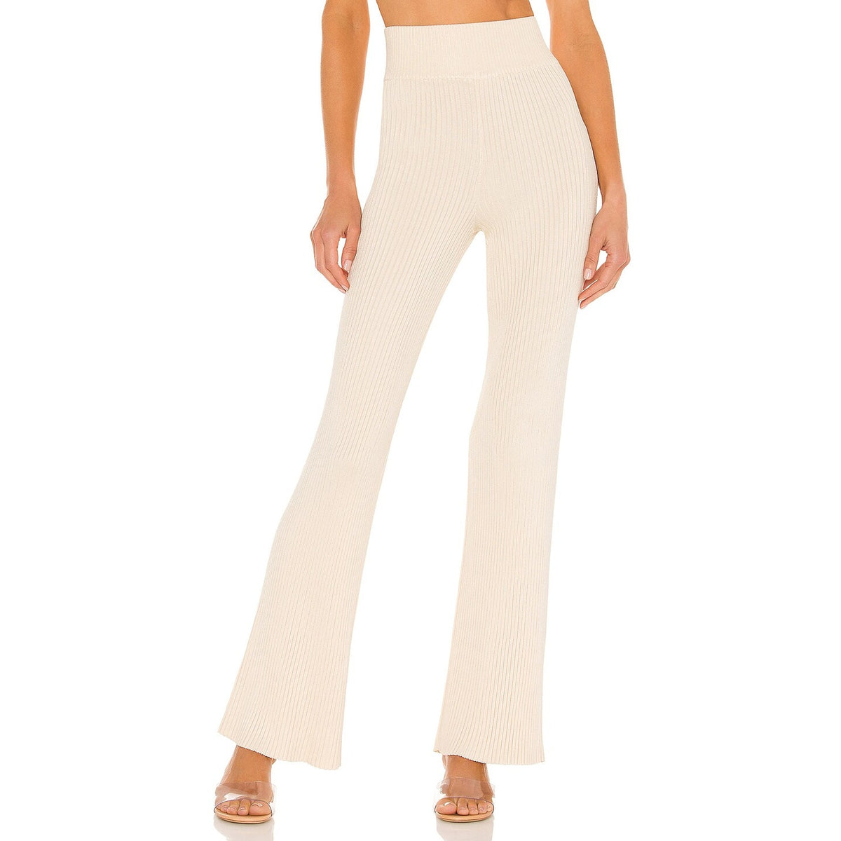 Significant Other Ribbed Beige Sofia Knit Pants Size 4