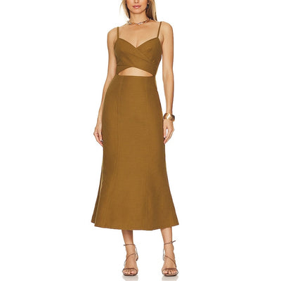 Significant Other Cutout Tan Frankie Dress Size 2