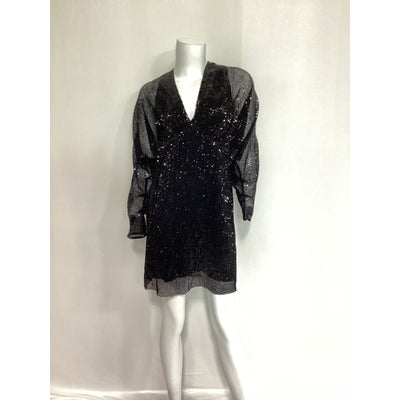 Astr The Label 'Devika' Black Sequined Dress Size M