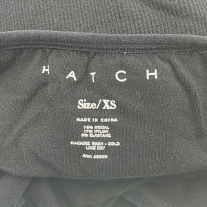 Hatch Sleek Black Body Rib Unitard Size 0