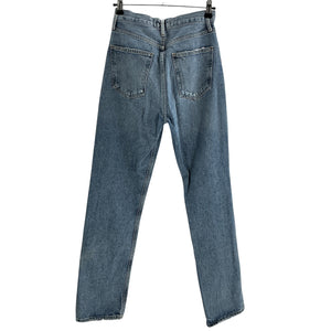 Agolde Distressed Lineup 90s Pinch Waist Denim Jeans Size 24
