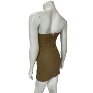 Retrofête Sleek Coated Tannin James Dress Size XS