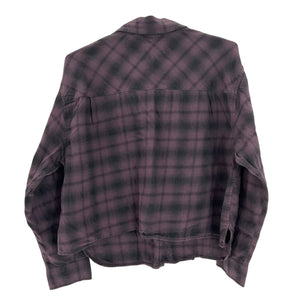 Agolde Plaid Multicolor Comer Top Size S