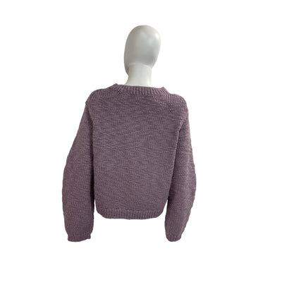 Helmut Lang Purple Wool Sweater Size S