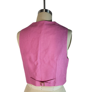 LoveShackFancy Tailored Pink Tintley Size 4 Vest