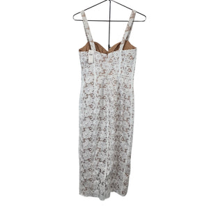 Hutch Lace Ivory Corset Midi Size 6 Dress NWT