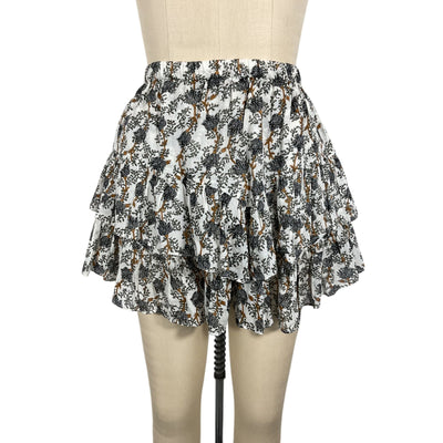 Isabel Marant Floral White Jocadia Skirt Size XS