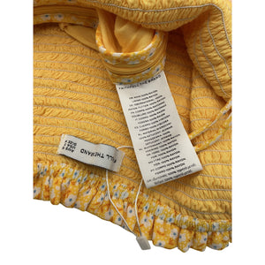 Faithfull The Brand Breezy Yellow Domenica Mini Size 6 Dress