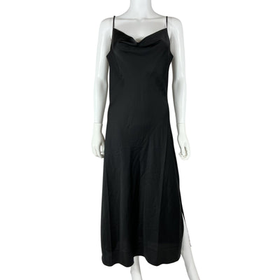 Allsaints Sleek Black Hadley Dress Size 8