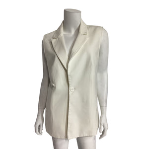 Capsule 121 Tailored Ivory Elphis Vest Size M