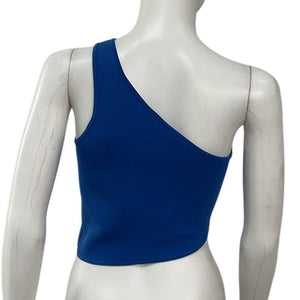 A.L.C. Asymmetric Blue Colby Top Size M