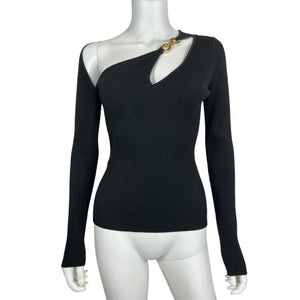 Nicholas Asymmetrical Black Falda Top Size S