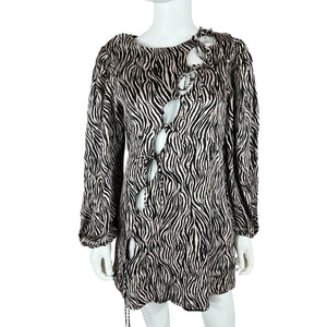 For Love And Lemons Bold Black Rosita Mini Dress Size M