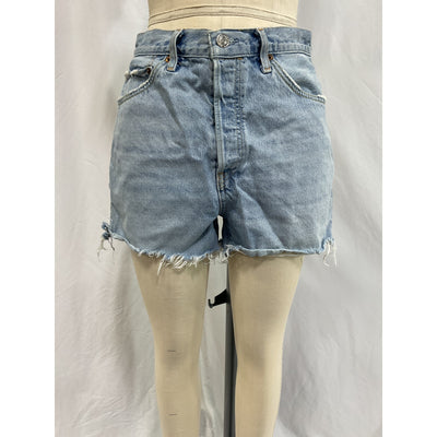 Re/Done '50s' Blue Cutoff Denim Shorts Size 29