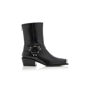 Aeyde Ring Detailed Black Wayne Boots Size IT 37 / US 7