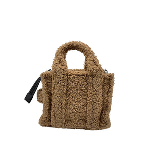 Marc Jacobs 'The Teddy' Brown Teddy Fabric Tote Bag