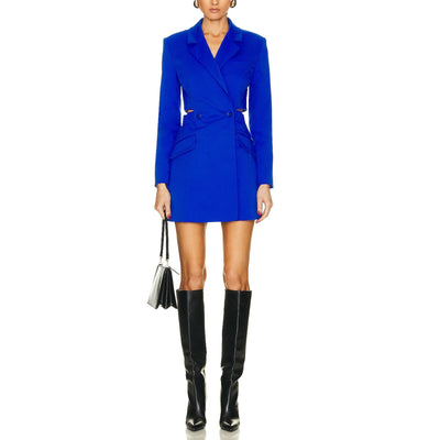 Simkhai Tailored Blue Kylo Blazer Dress Size 0