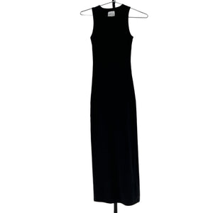 Aexae Classic Black Tank Midi Dress Size M