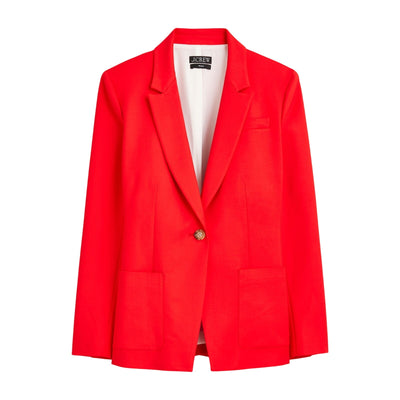 J.Crew Drapey Vintage Red Helena Blazer Size 24 NWT