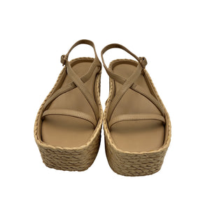 Vince Platform Raffia Sandals Size 6.5