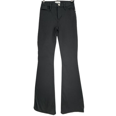 Frame Sleek Black Le High Flare Denim Jeans Size 25