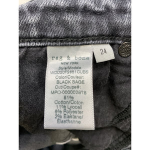Rag & Bone Sleek Gray Cate Denim Jeans Size 24