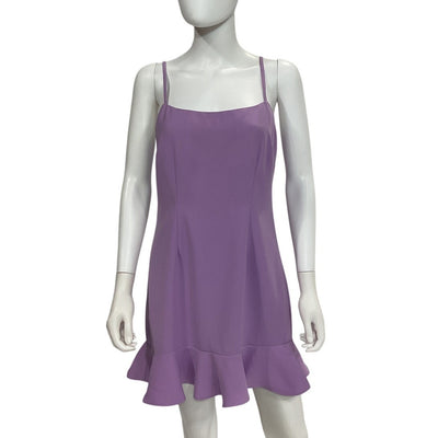 Lovers And Friends Ruffled Lilac Purple Teddy Dress Size M NWT
