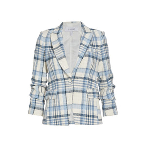 Derek Lam Plaid Blue Multi Ralph Jacket Size 4