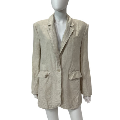 Song Of Style Relaxed Beige Rylan Blazer Size XXS