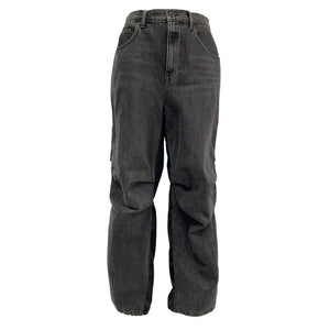 Alexander Wang Utility Black Pack Mix Hybrid Denim Jeans Size 27