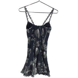Charo Ruiz Floral Black Jaily Dress Size S NWT