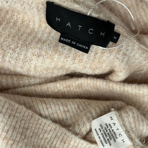 Hatch Cozy Beige Waffle Knit Hoodie Size 2