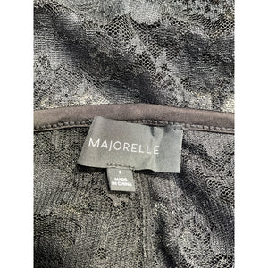 Majorelle 'Cristina' Black Nylon Cropped Pant Size S