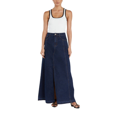 Dissh Maxi Indigo Lennon Skirt Size 12