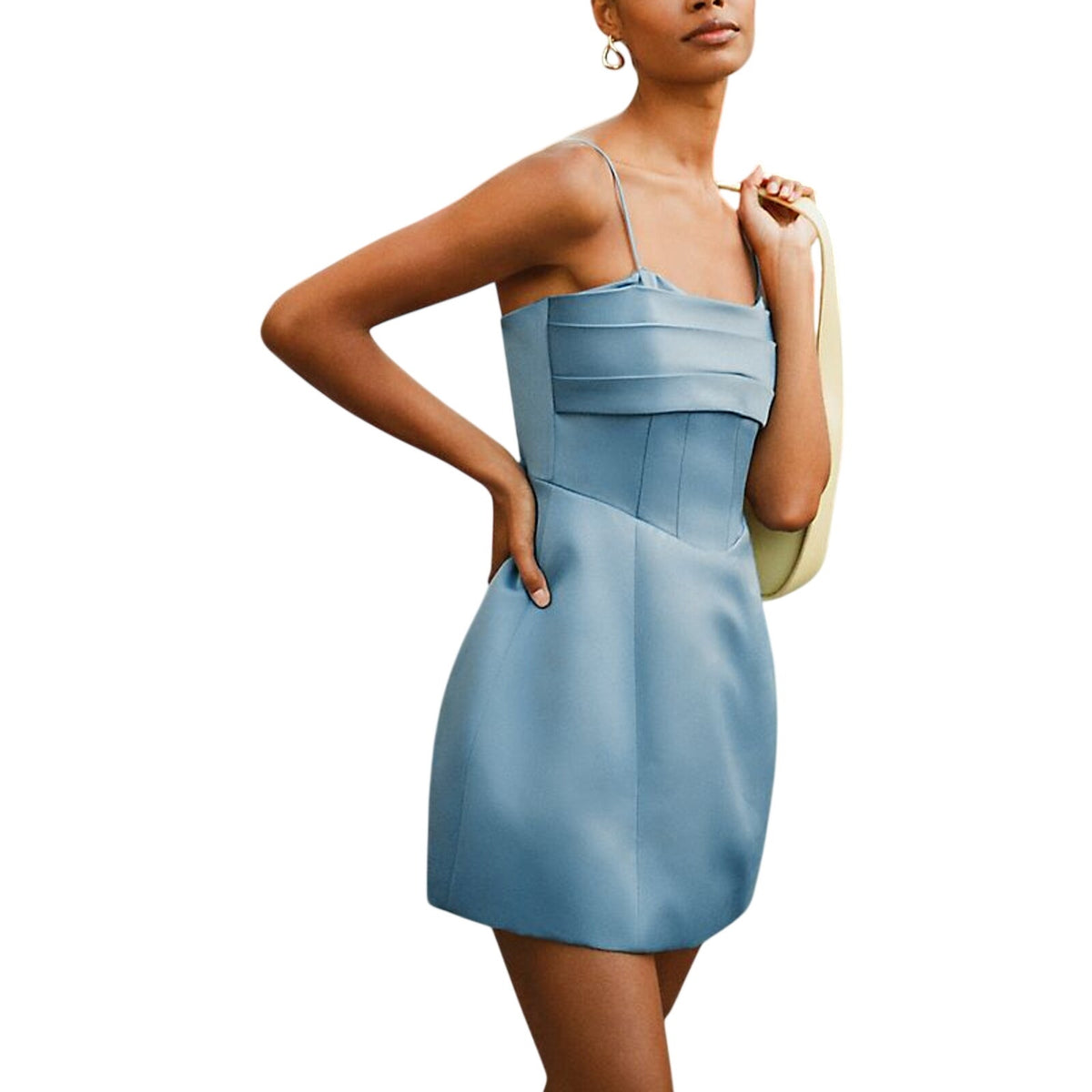 Elliatt Structured Sky Blue Coralie Mini Dress Size XS