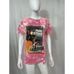 La Detresse 'Panic' Pink Screen Print Graphic Tee Size M
