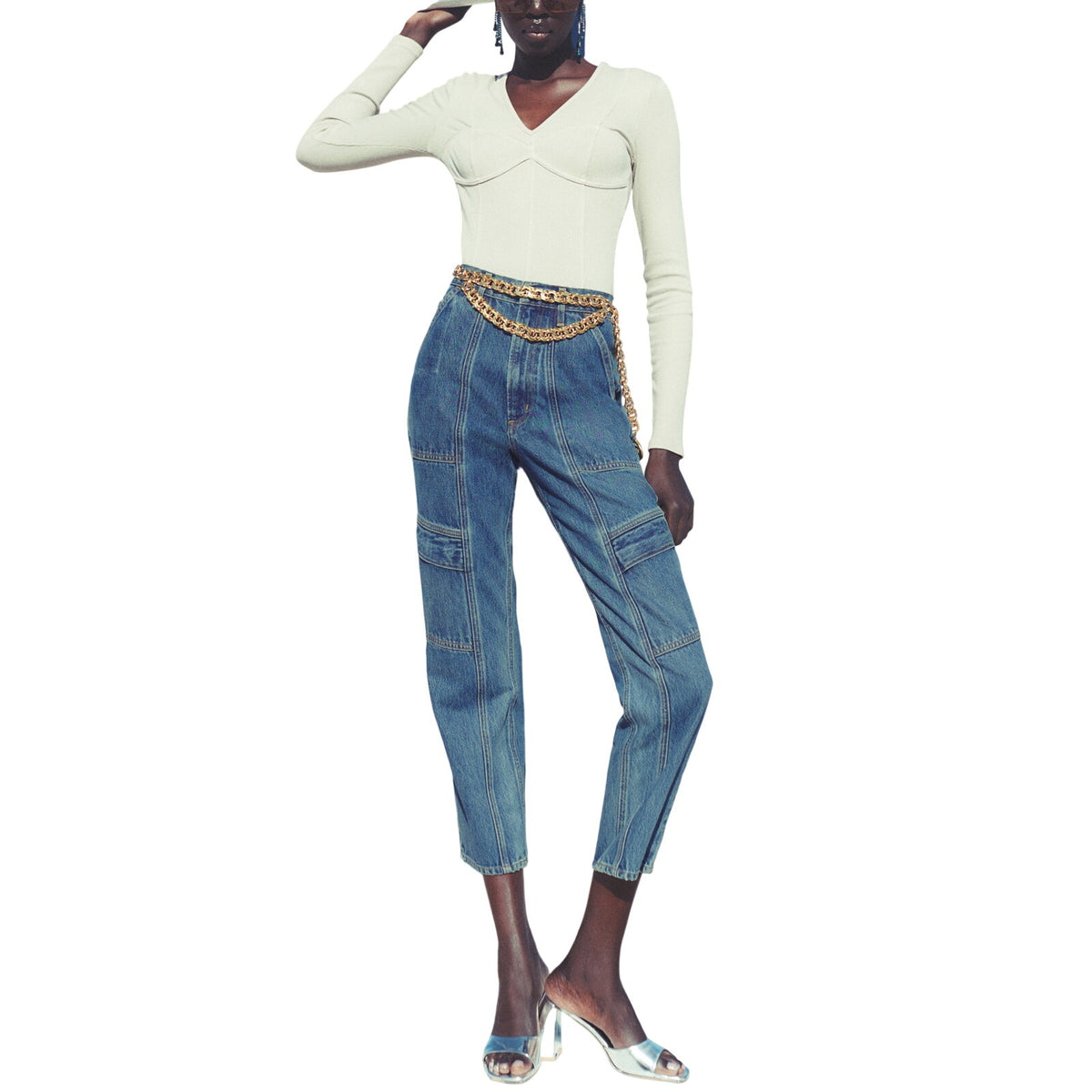 Agolde Relaxed Regulation Cooper Cargo Size 25 Denim Jeans