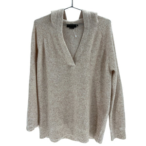 Hatch Cozy Beige Waffle Knit Hoodie Size 2