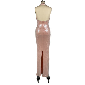 Nookie Sequined Pink Siren Gown Size XS
