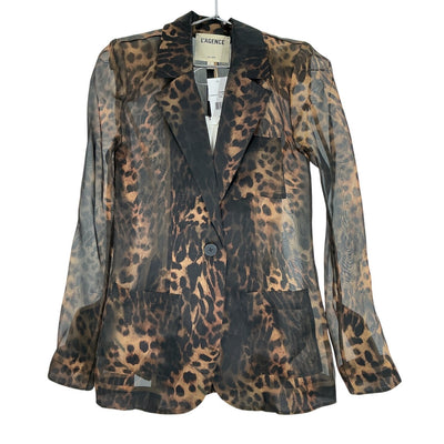 L'Agence Sheer Multicolor Tamara Blazer Size 00
