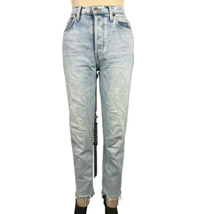 Re/Done Vintage Blue 90s High Rise Ankle Crop Denim Jeans Size 26