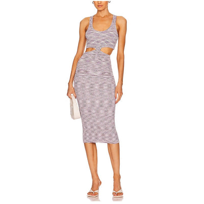 Simkhai Cutout Purple Colleen Dress Size S